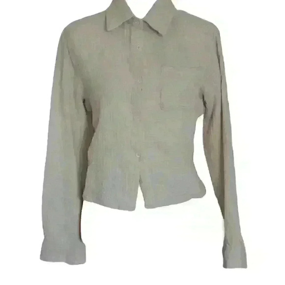 Muslin Cotton Soft Shirt Beige Color - Picture 1 of 2